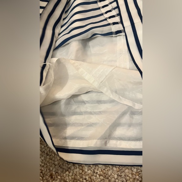 JCREW size 6 navy and white striped dress - Picture 2 of 5